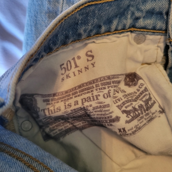 Levi's 501 Skinny Jeans Size 26 - Picture 10 of 11